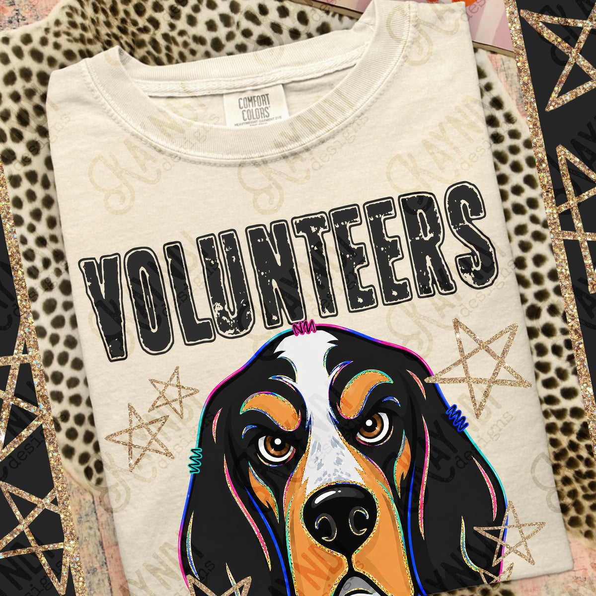 Volunteers Grunge Varsity Mascots (Kayndi) DTF Transfer