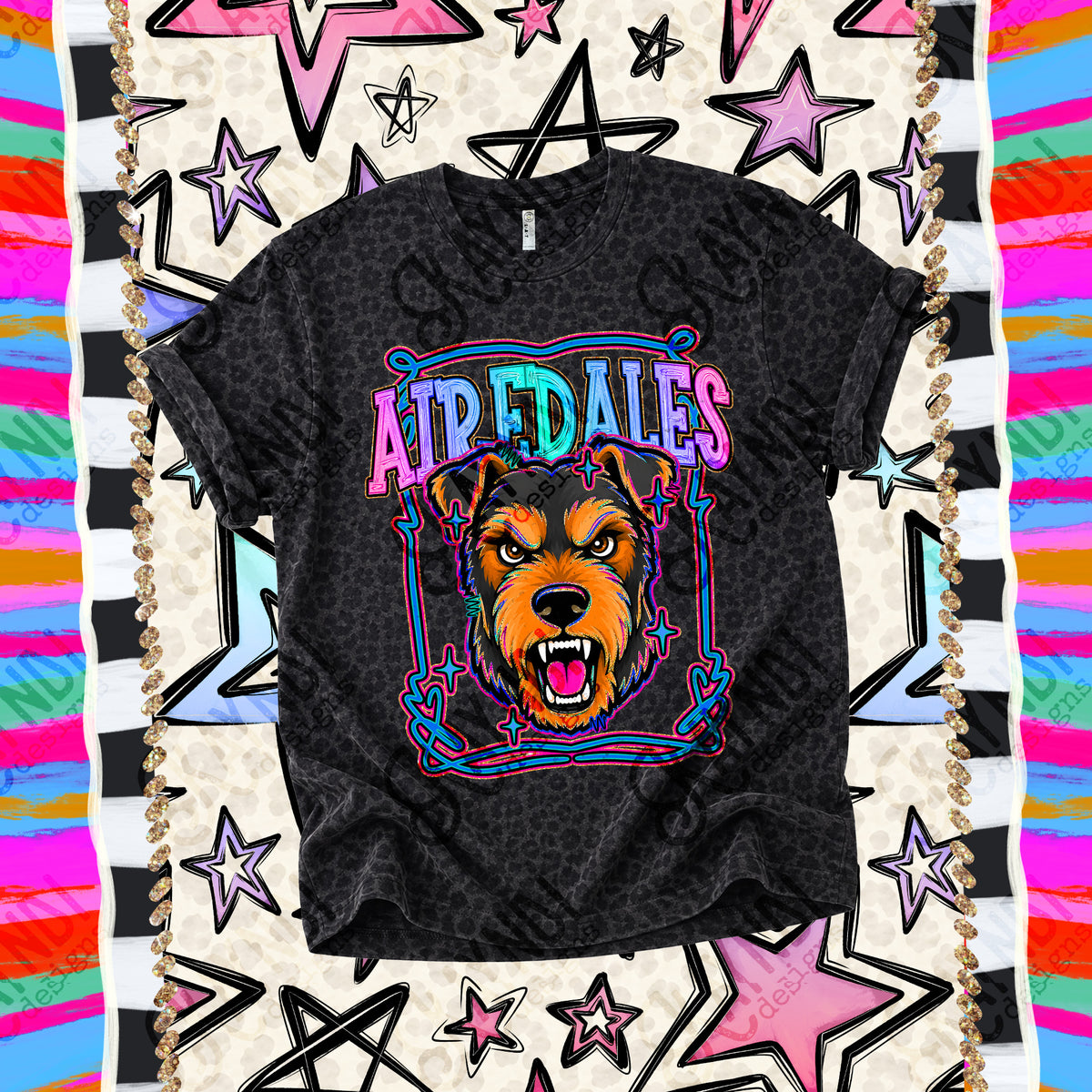 Airdales-Retro Pop (Kayndi) DTF Transfer