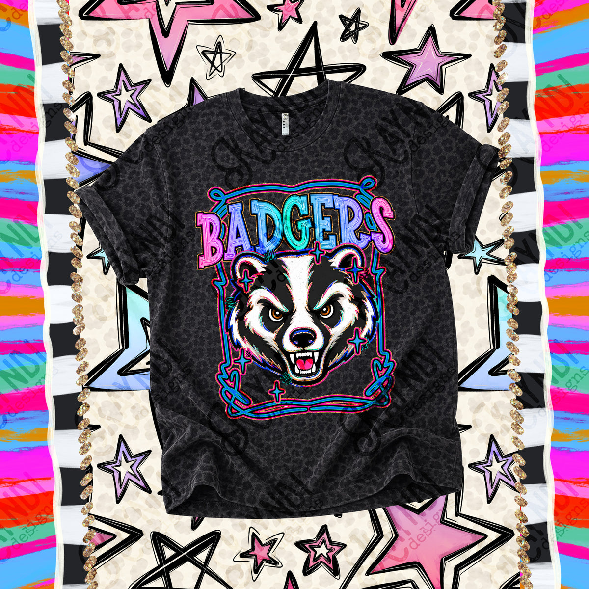 Badgers-Retro Pop (Kayndi) DTF Transfer