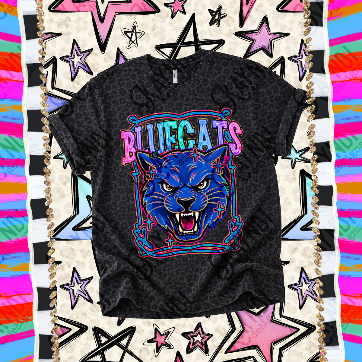 Bluecats-Retro Pop (Kayndi) DTF Transfer
