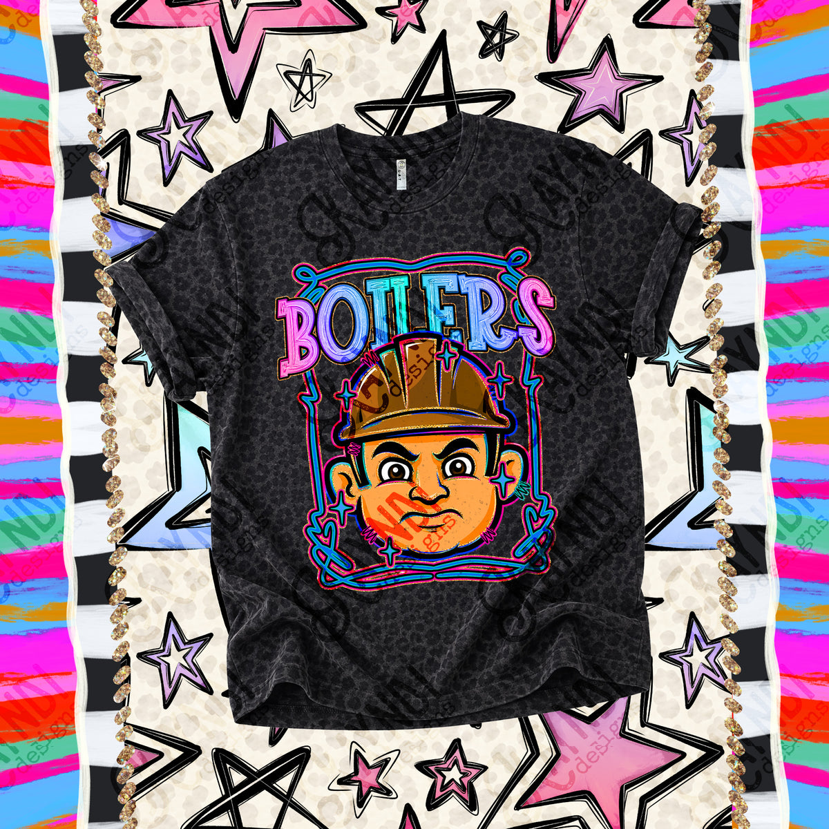 Boilers-Retro Pop (Kayndi)  DTF Transfer