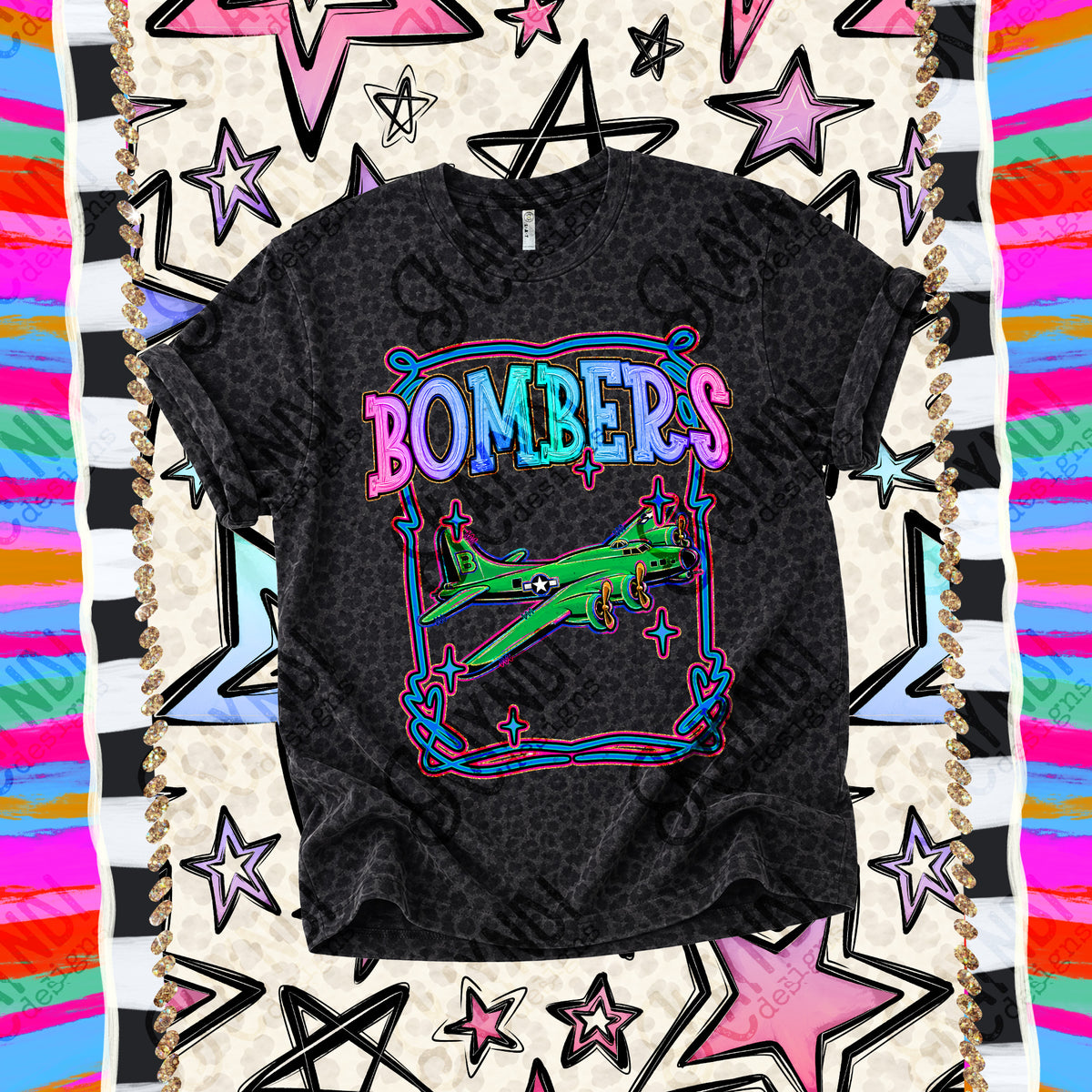 Bombers-Retro Pop (Kayndi) DTF Transfer