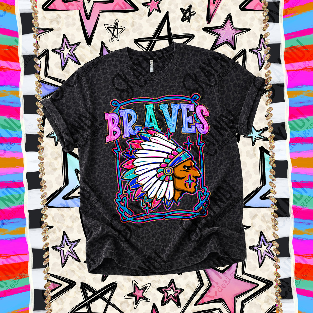 Braves-Retro Pop (Kayndi) DTF Transfer