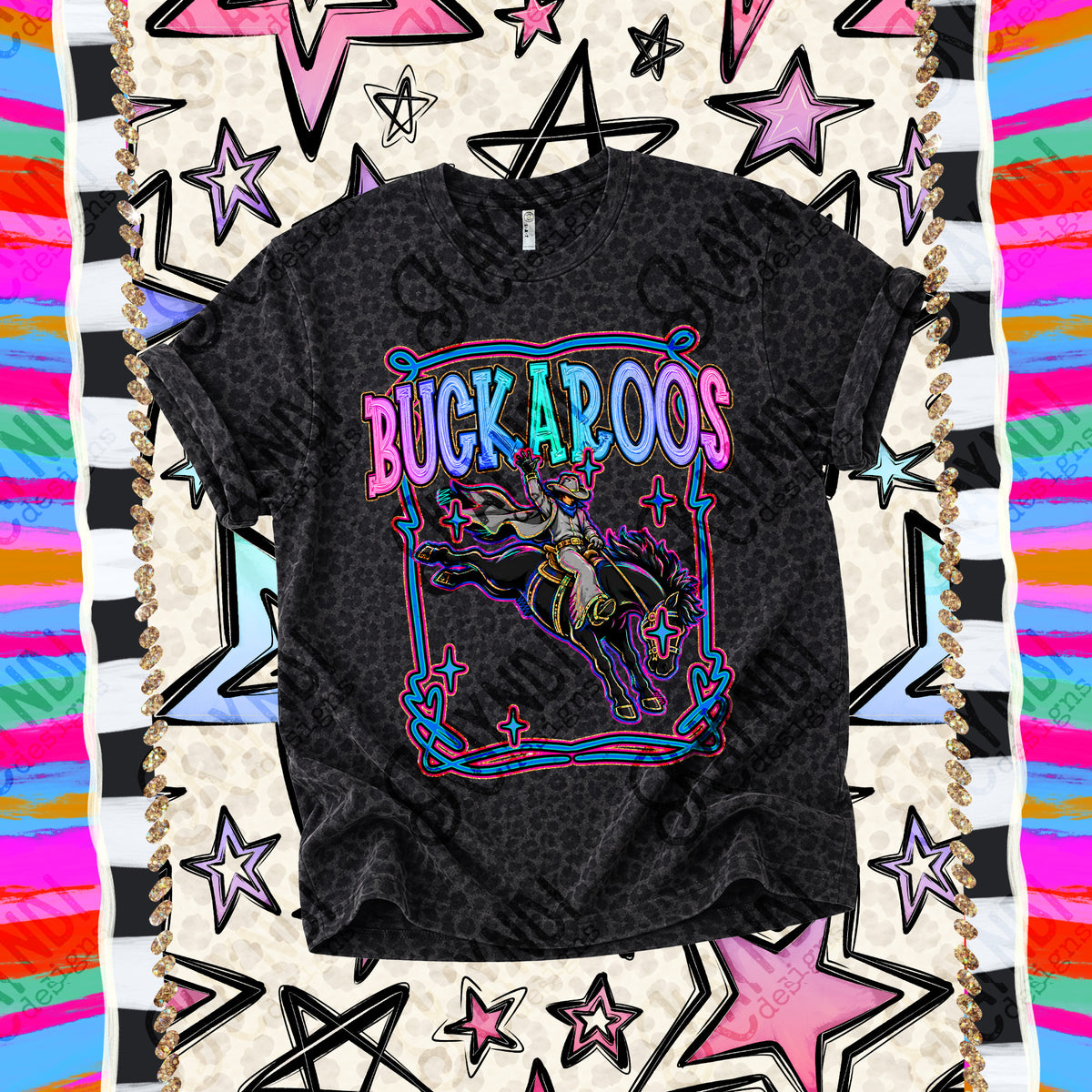 Buckaroos-Retro Pop (Kayndi)  DTF Transfer