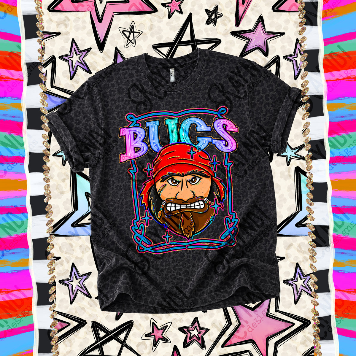 Bucs-Retro Pop (Kayndi) DTF Transfer