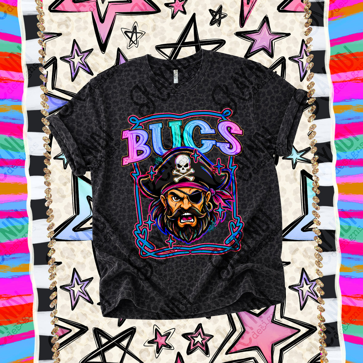 BUCS retro pop mascot (kayndi) DTF Transfer