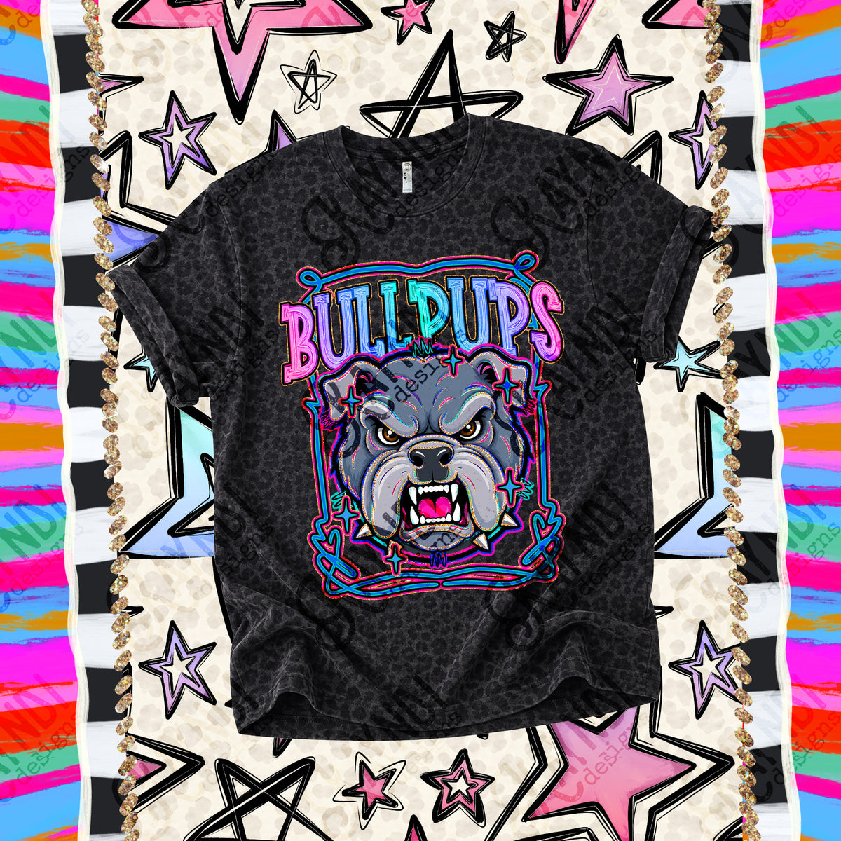Bullpups-Retro Pop (Kayndi) DTF Transfer