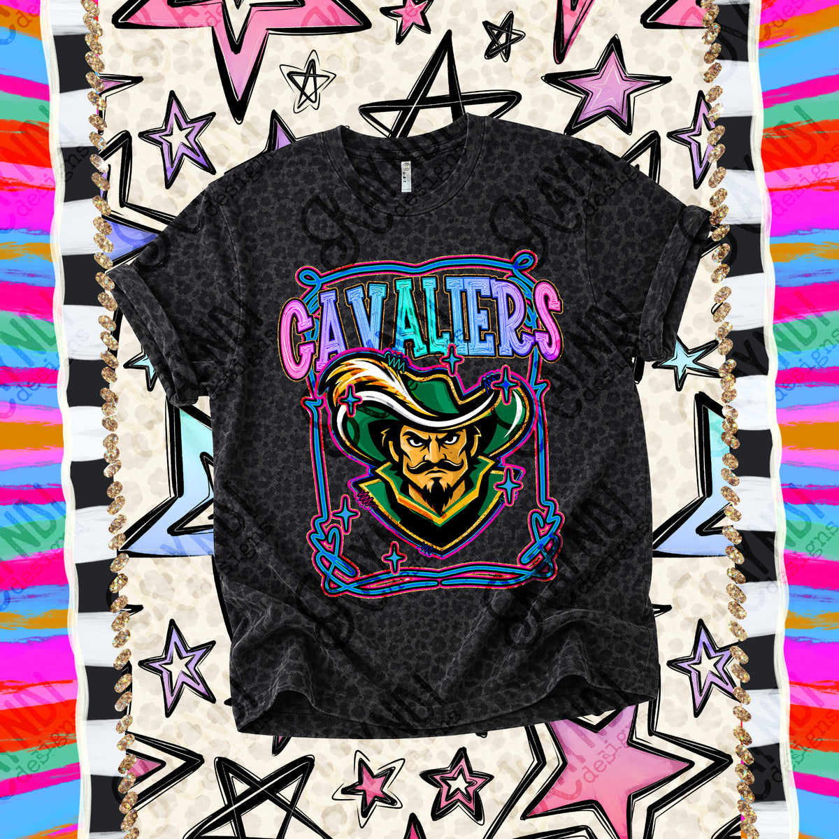 Cavaliers- Retro Pop (Kayndi) DTF Transfer