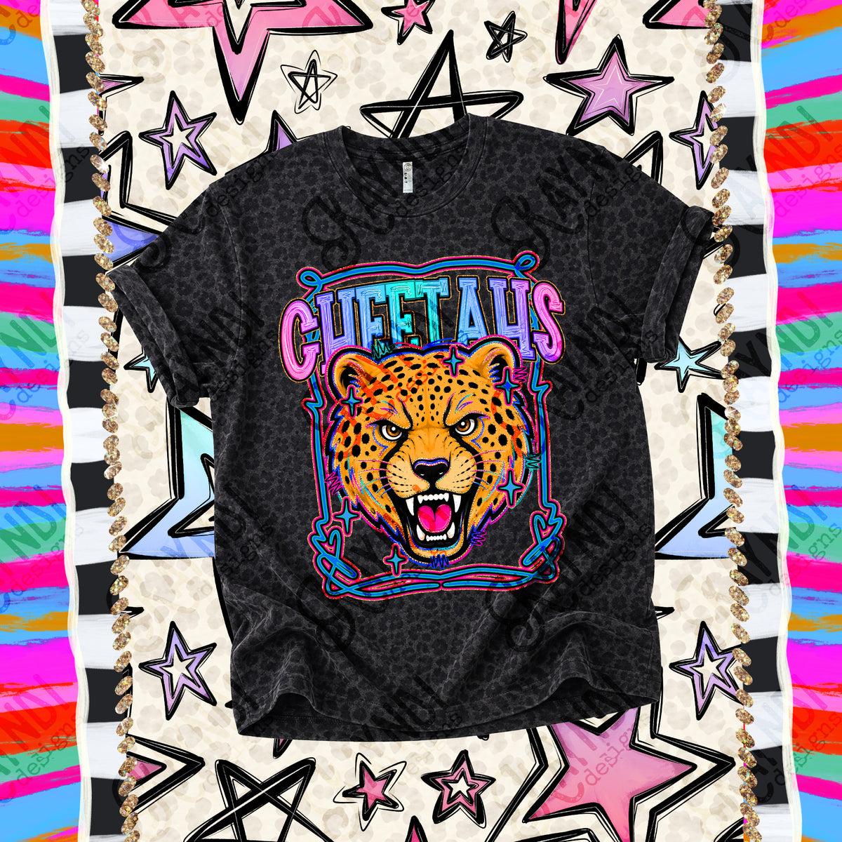 Cheetahs-Retro Pop (Kayndi) DTF Transfer