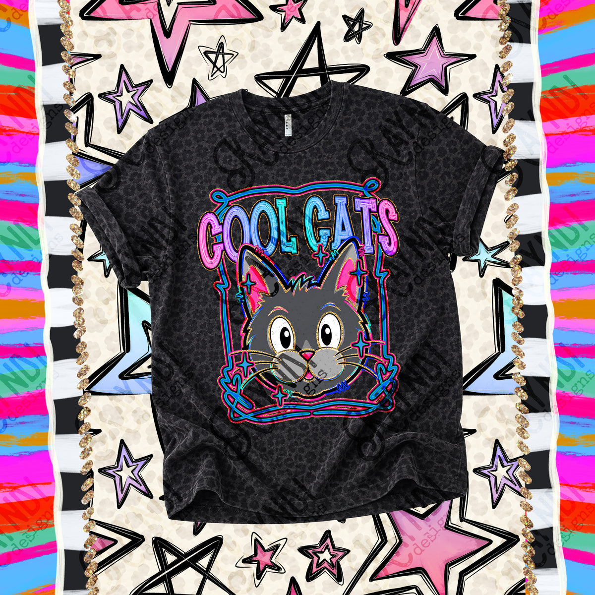 Cool Cats-Retro Pop (Kayndi) DTF Transfer