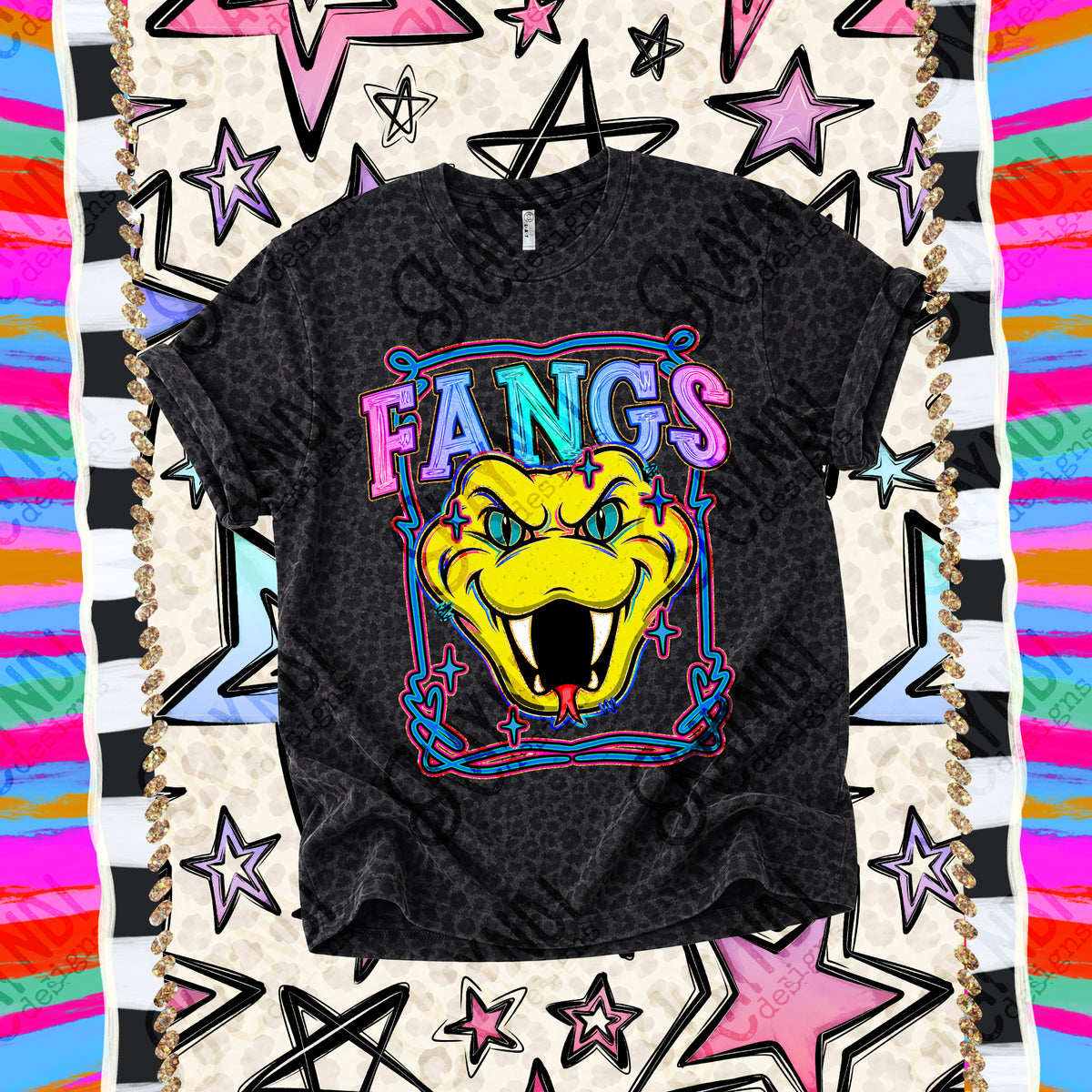 Fangs-Retro Pop (Caplinger) DTF Transfer