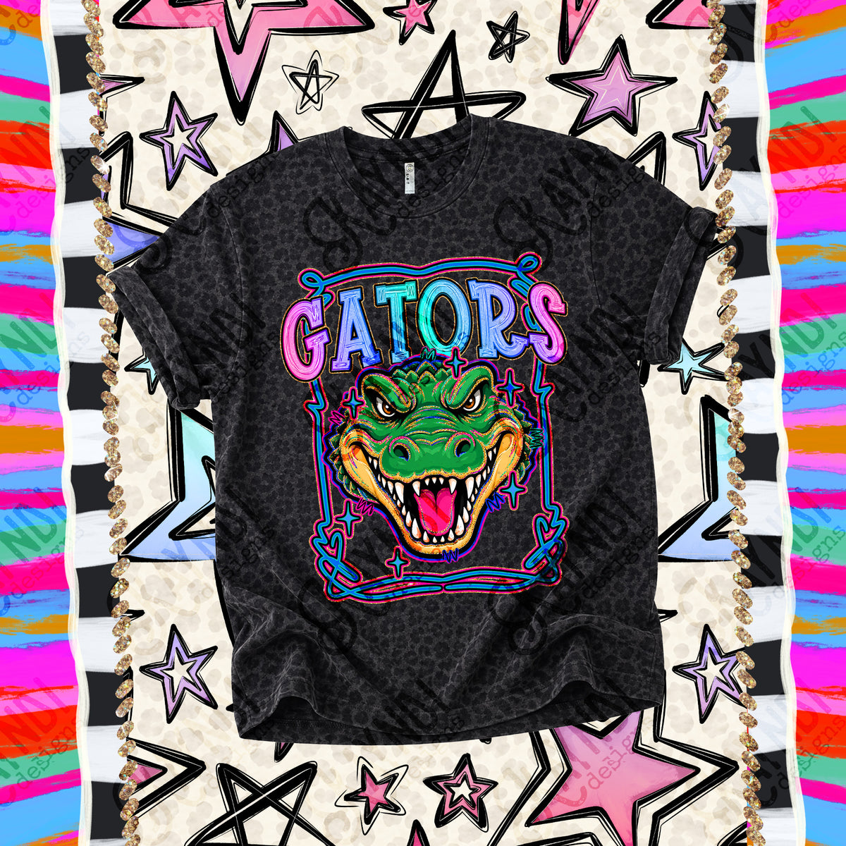 Gators-Retro Pop (Kayndi) DTF Transfer