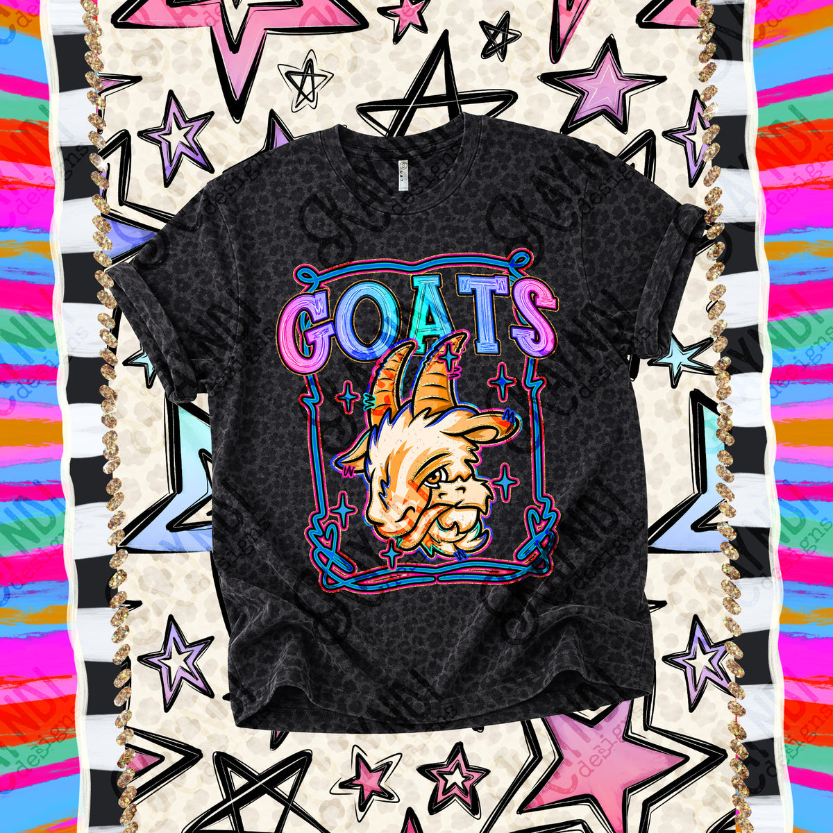 Goats-Retro Pop (Kayndi) DTF Transfer