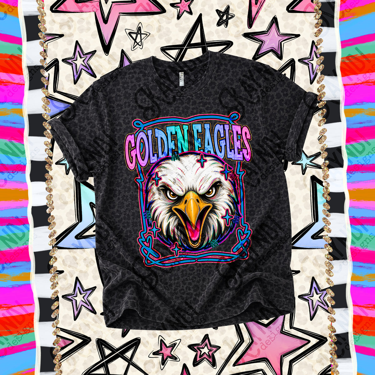 Goldens Eagles-Retro Pop (Kayndi) DTF Transfer