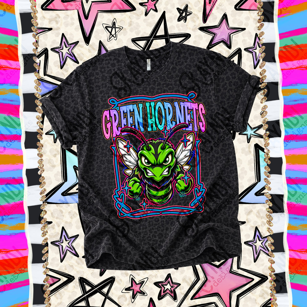 Green Hornets-Retro Pop (Kayndi) DTF Transfer