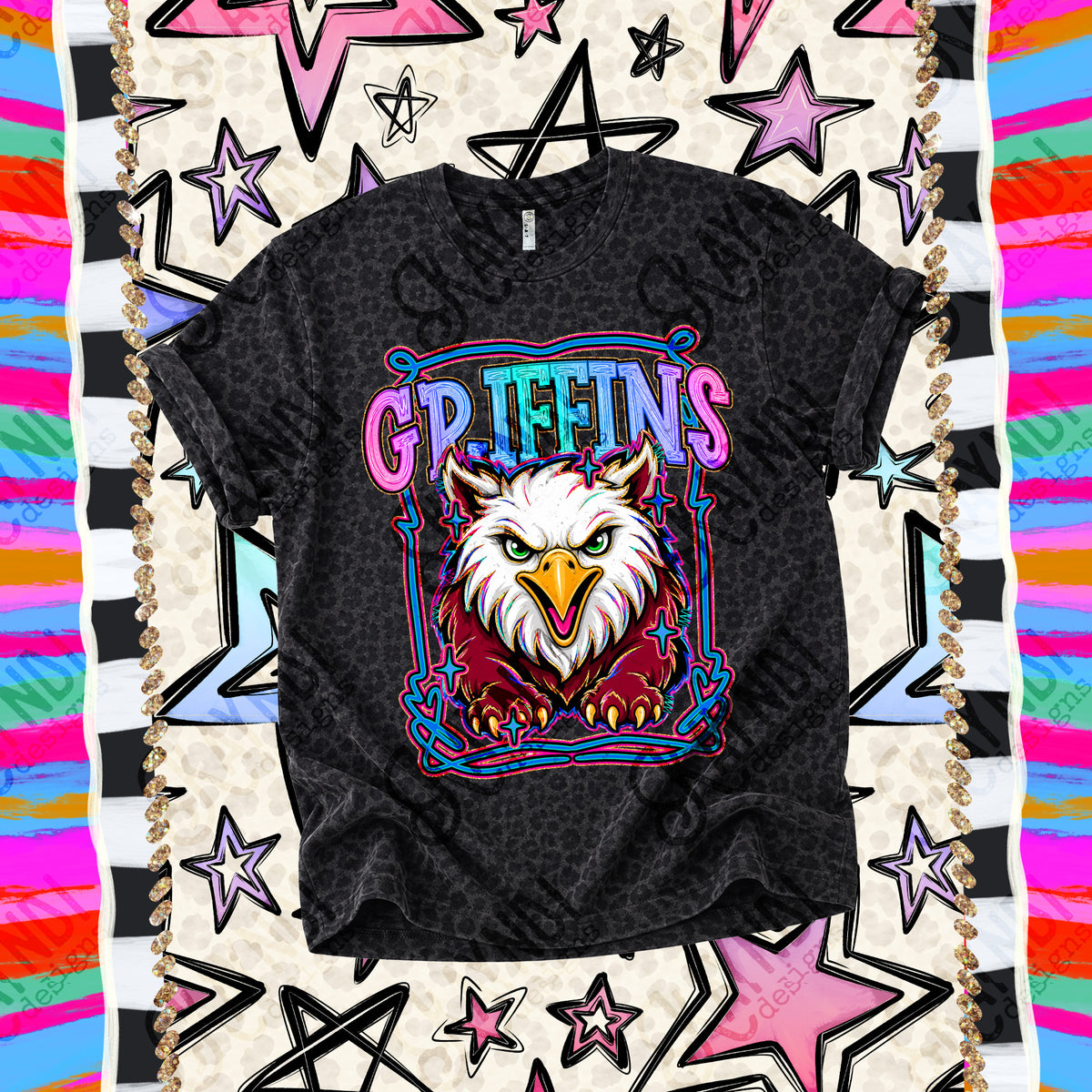Griffins-Retro Pop (Kayndi)  DTF Transfer