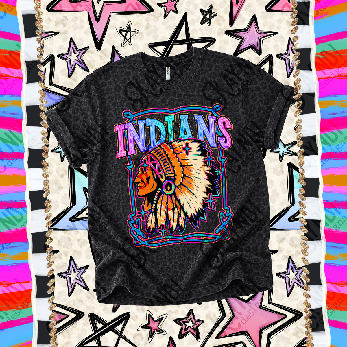Indians-Retro Pop (Kayndi) DTF Transfer