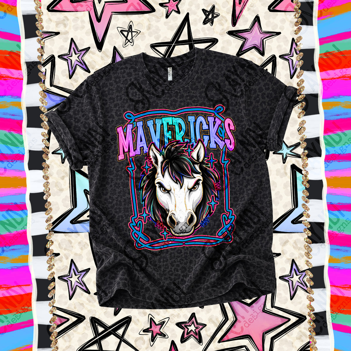Mavericks-Retro Pop (Kayndi)  DTF Transfer