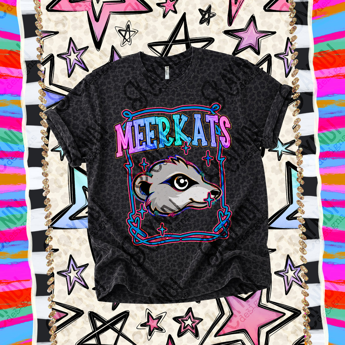 Meerkats-Retro Pop (Kayndi) DTF Transfer
