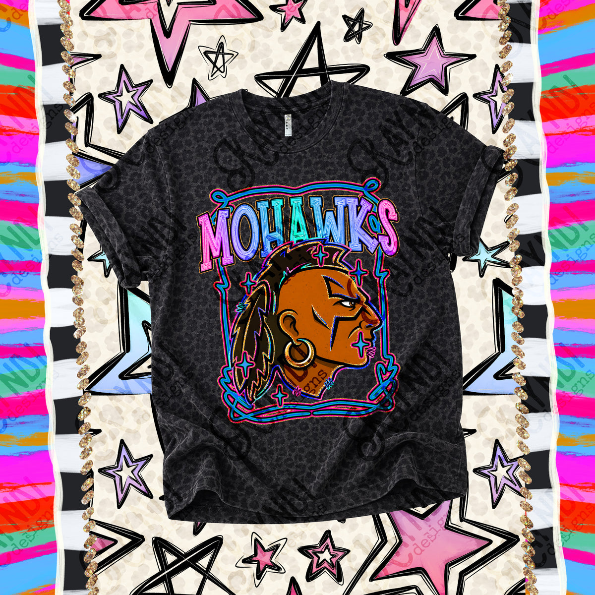 Mohawks-Retro Pop (Kayndi) DTF Transfer