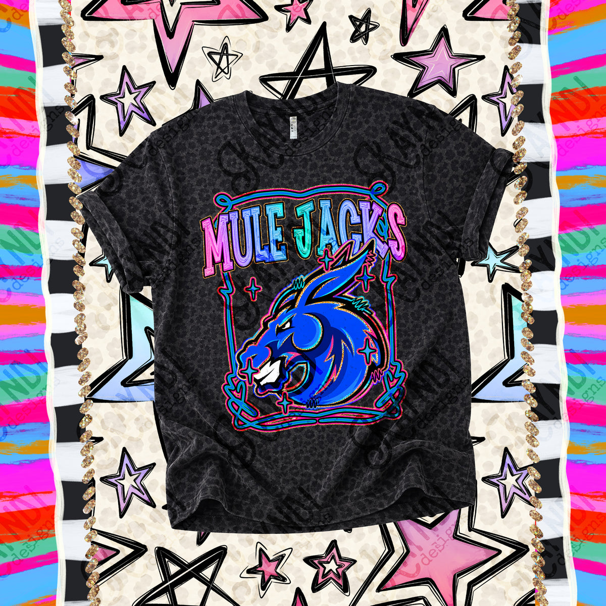 Mule Jacks-Retro Pop (Kayndi) DTF Transfer