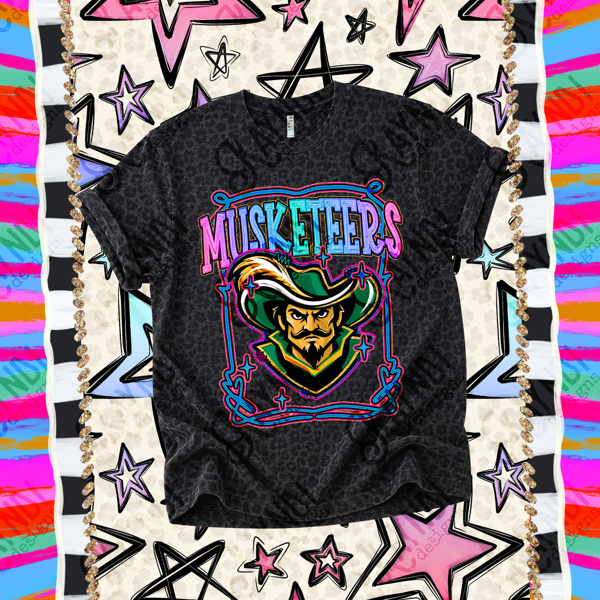 Musketeers-Retro Pop (Kayndi) DTF Transfer