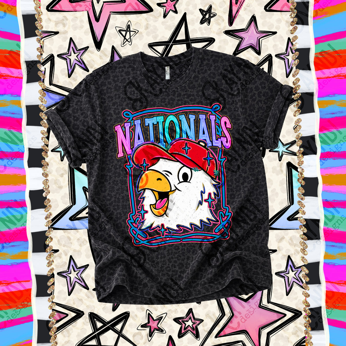 Nationals-Retro Pop (Kayndi) DTF Transfer