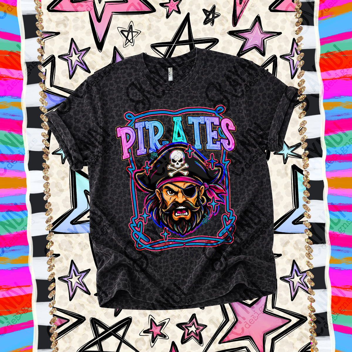 Pirates-Retro Pop (Kayndi) DTF Transfer