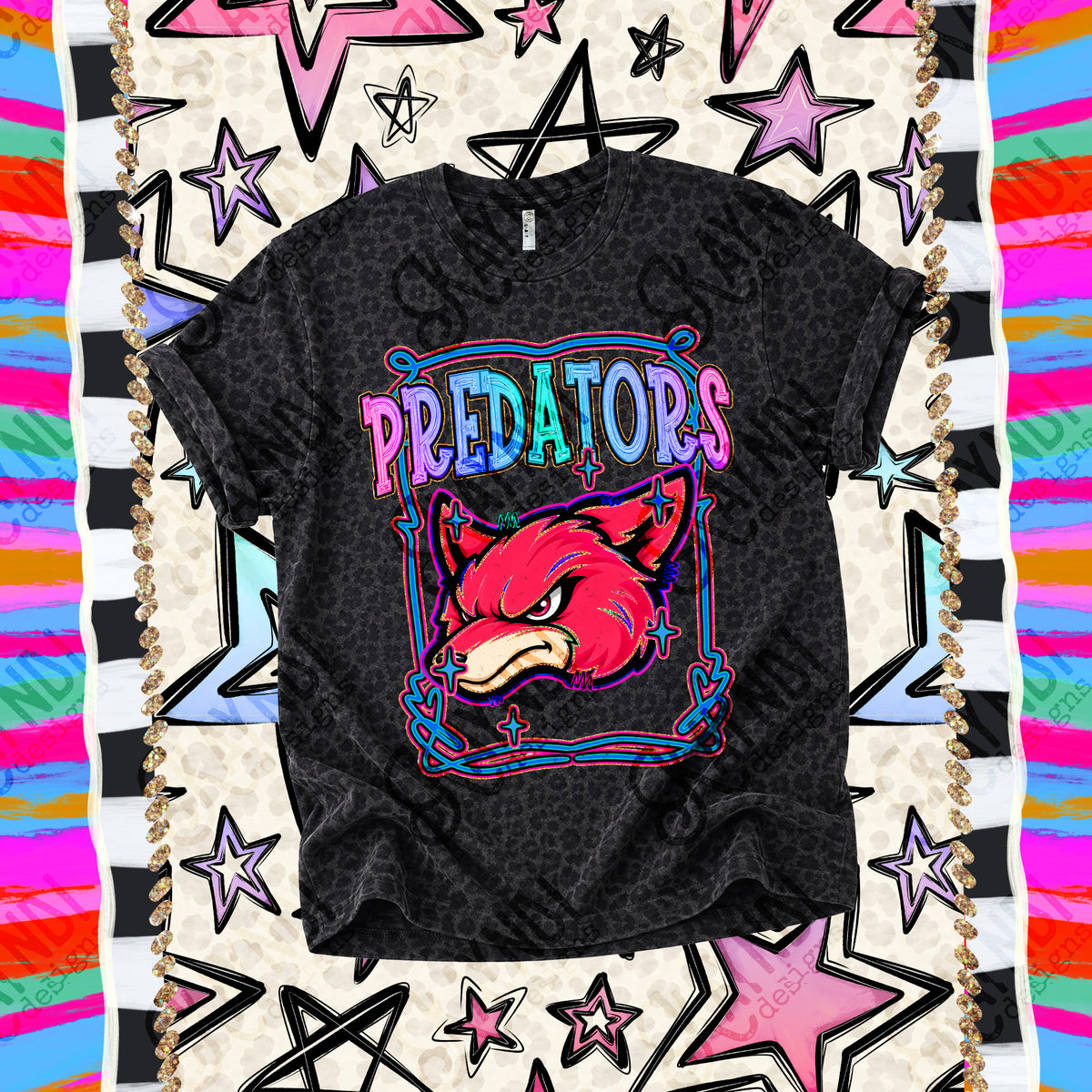 Predators-Retro Pop (Kayndi) DTF Transfer