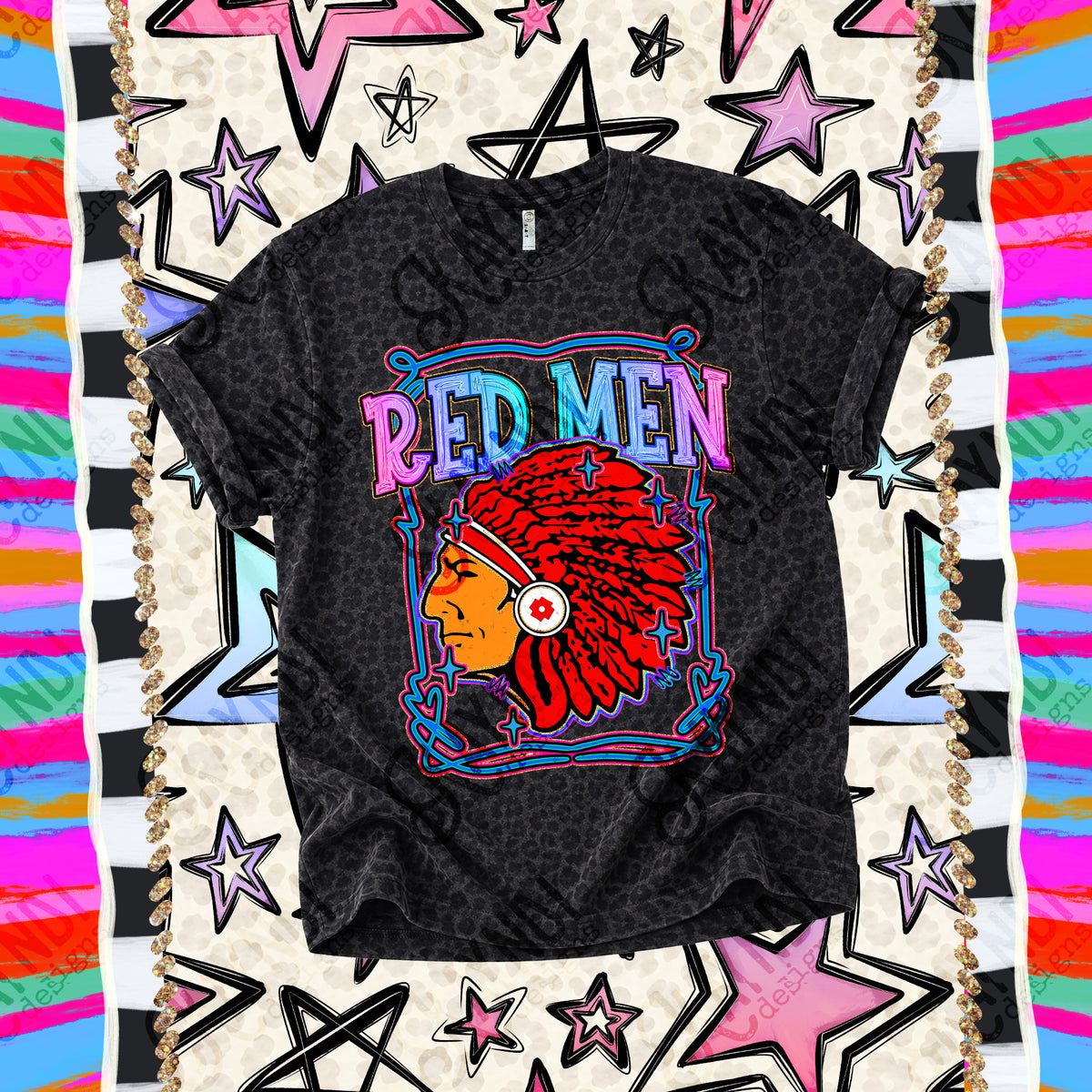 Red Men-Retro Pop (Kayndi) DTF Transfer