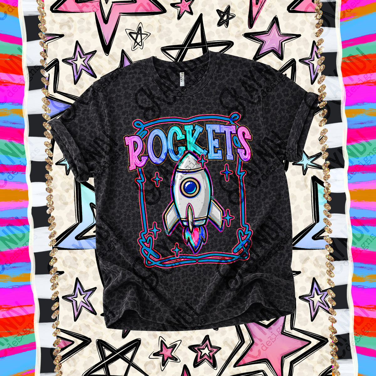 Rockets-Retro Pop (Kayndi) DTF Transfer