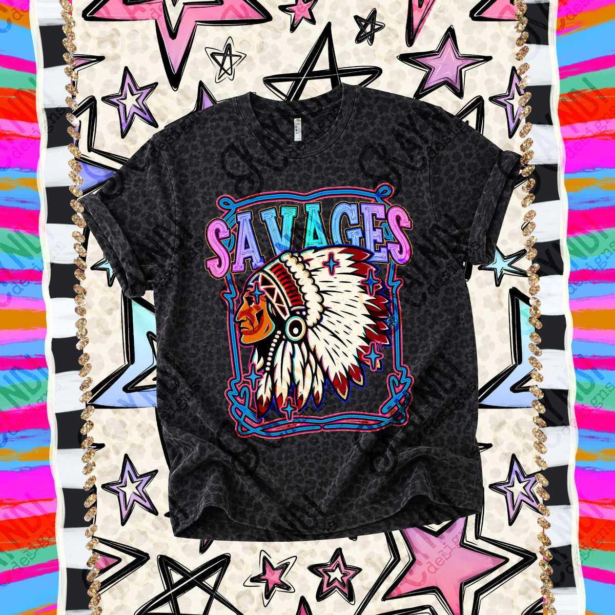 Savages-Retro Pop (Kayndi) DTF Transfer