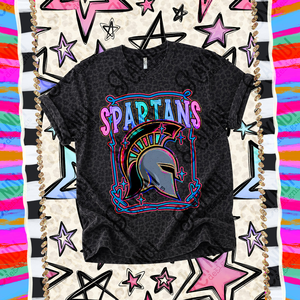 Spartans-Retro Pop (Kayndi) DTF Transfer