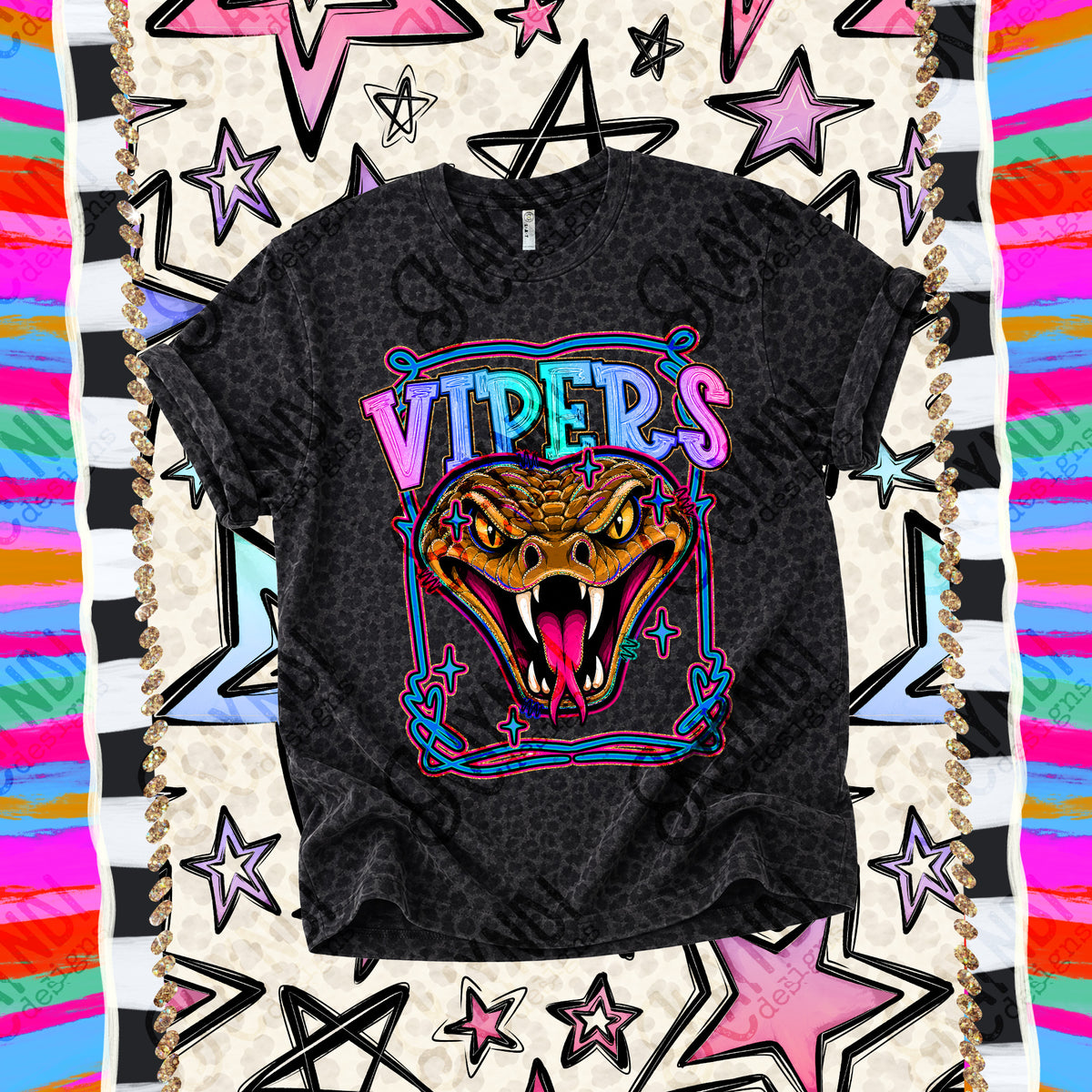 Vipers-Retro Pop (Kayndi) DTF Transfer