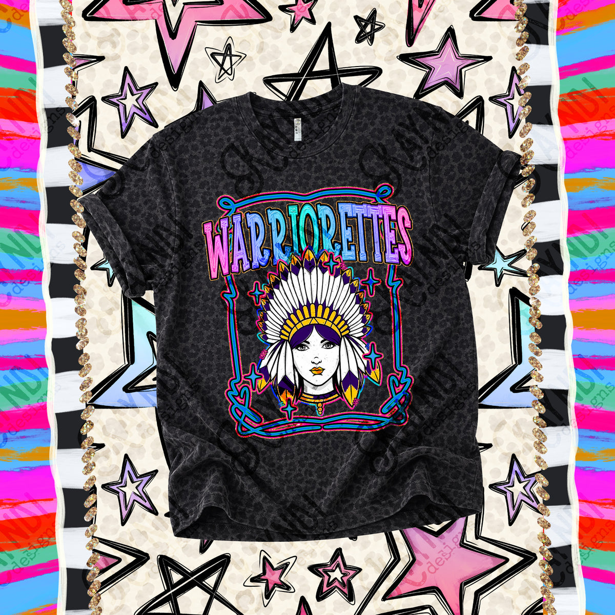 Warriorettes-Retro Pop (Kayndi) DTF Transfer