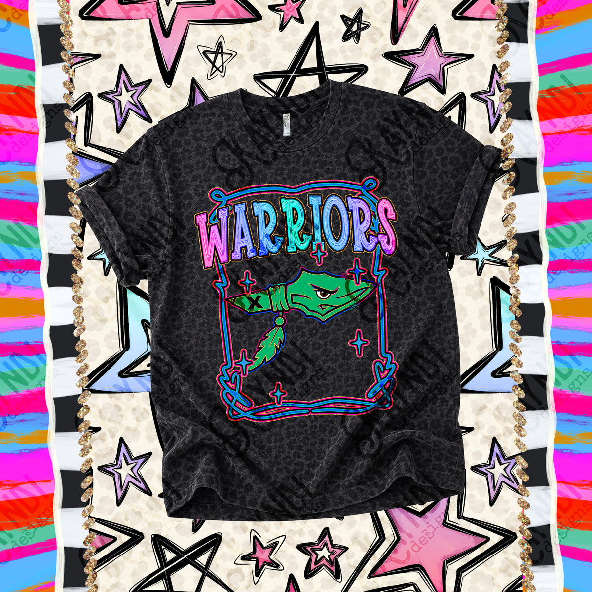 Warriors- Retro Pop (Kayndi)  DTF Transfer