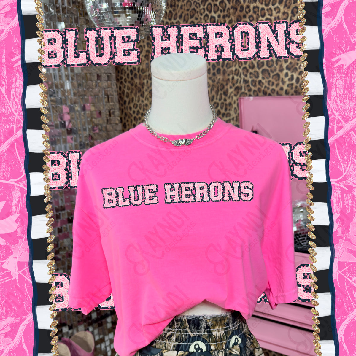 Varsity stars- Blue Herons (Kayndi) DTF Transfer
