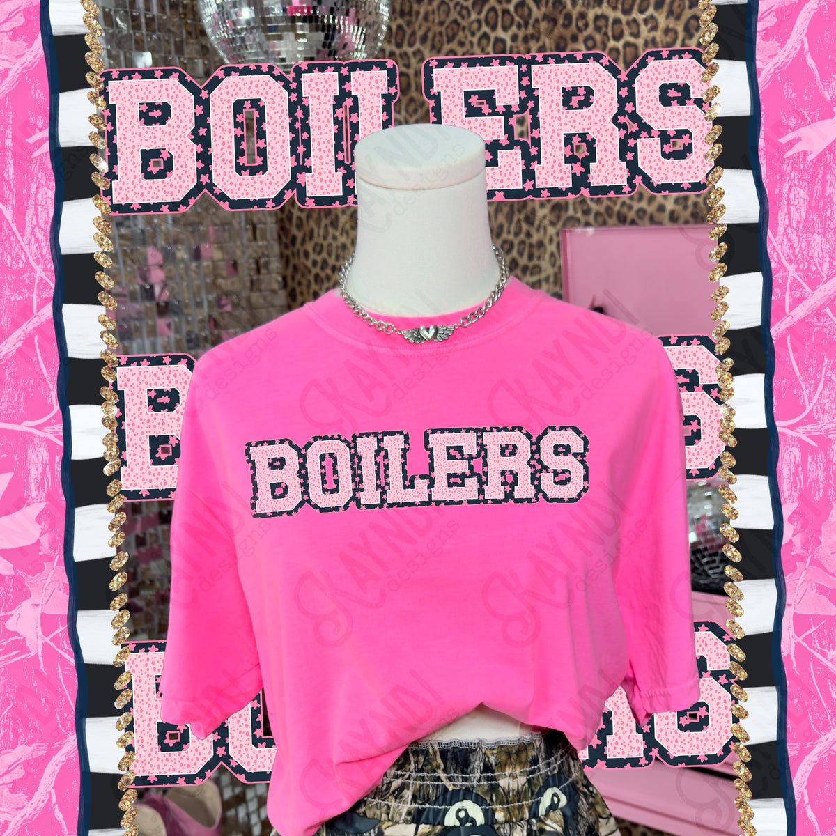 Varsity stars- Boilers (Kayndi) DTF Transfer