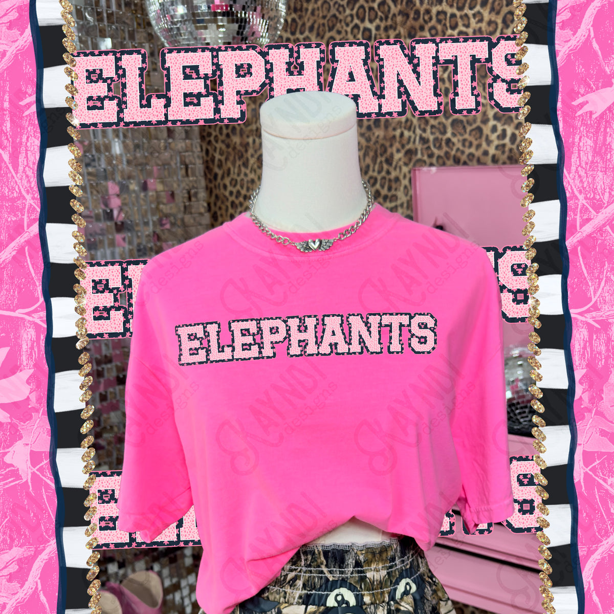 Varsity stars- Elephants (Kayndi) DTF Transfer