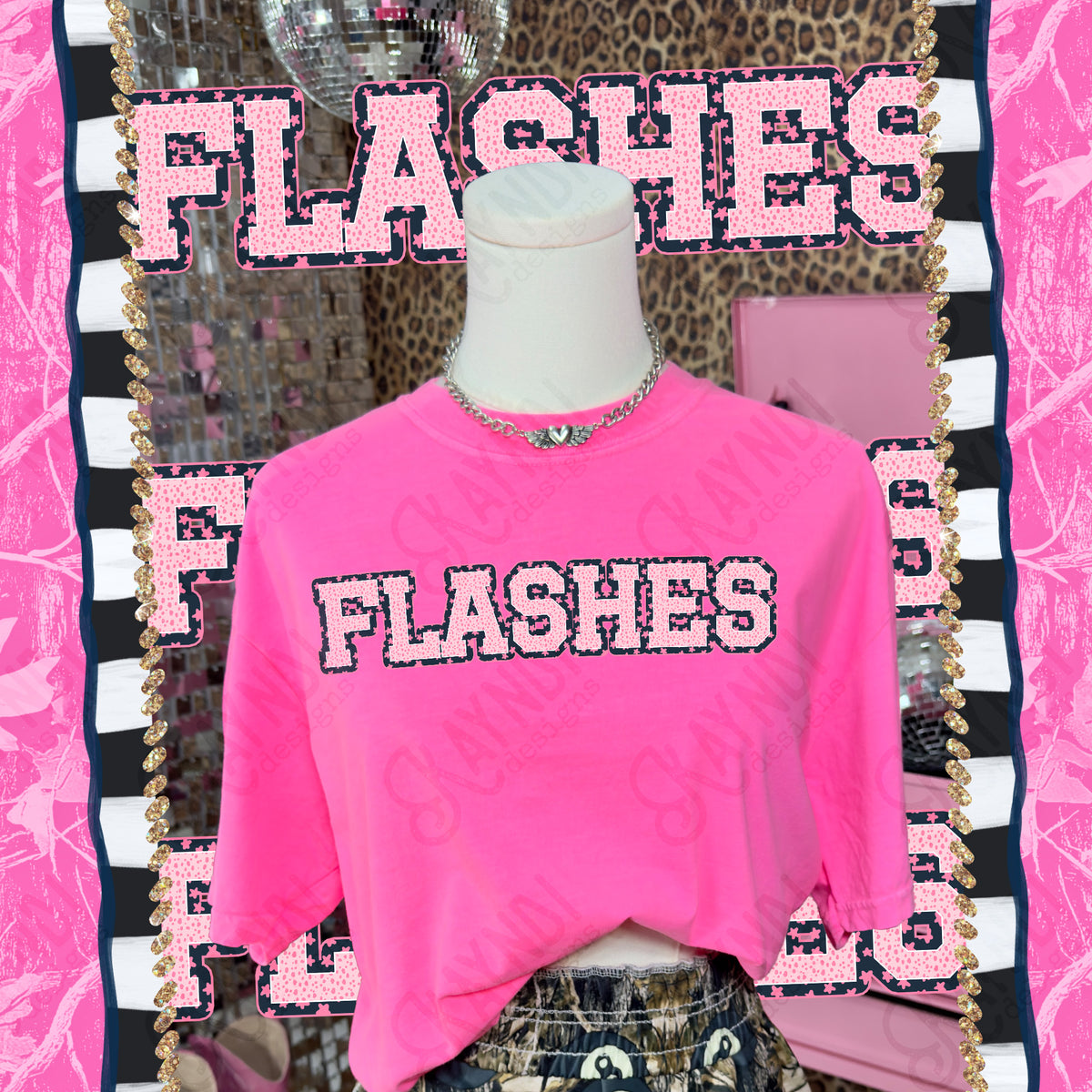 Varsity stars- Flashes (Kayndi) DTF Transfer