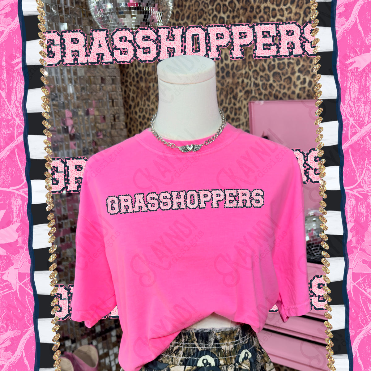 Varsity stars- grasshopper (Kayndi) DTF Transfer