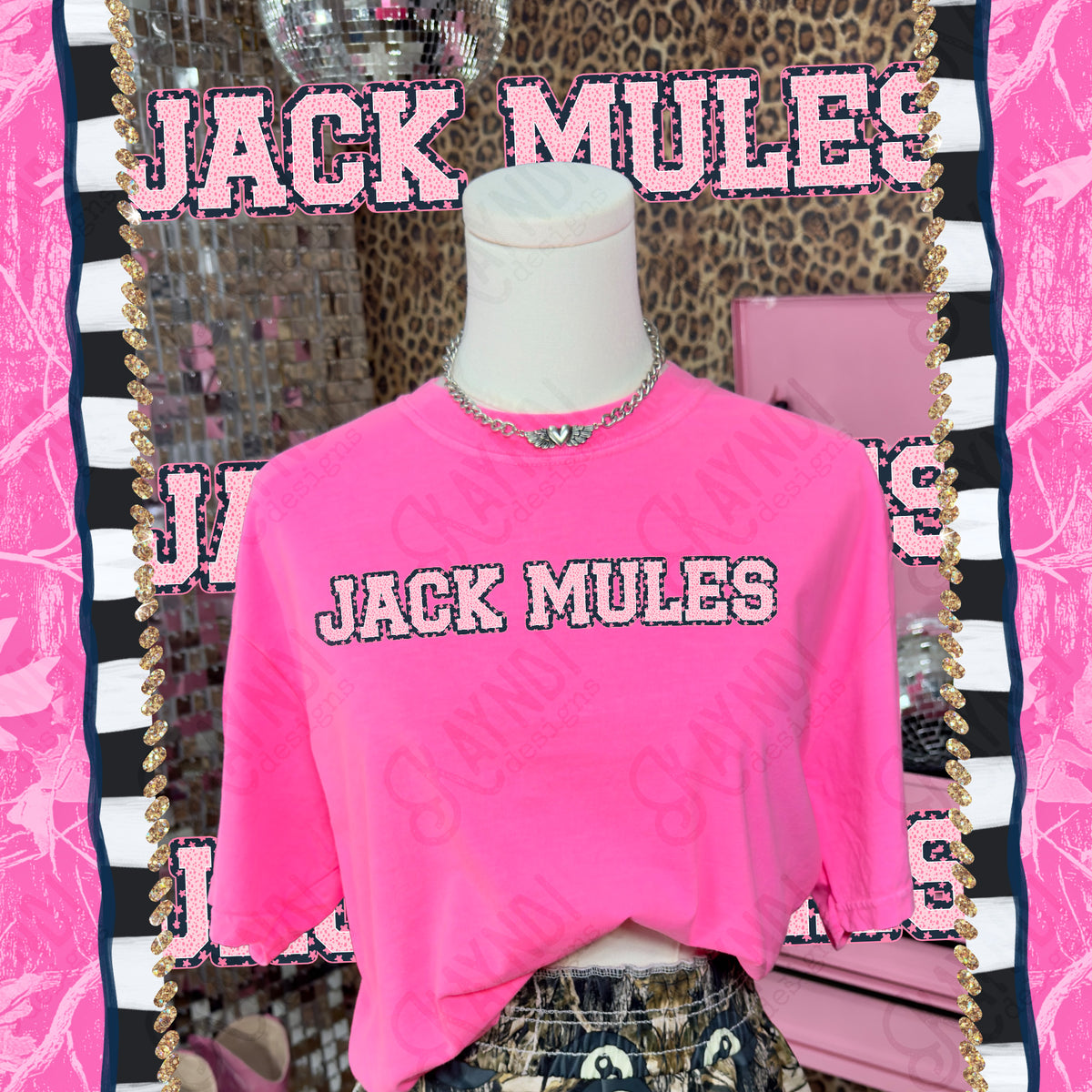 Varsity stars- Jack mules (Kayndi) DTF Transfer