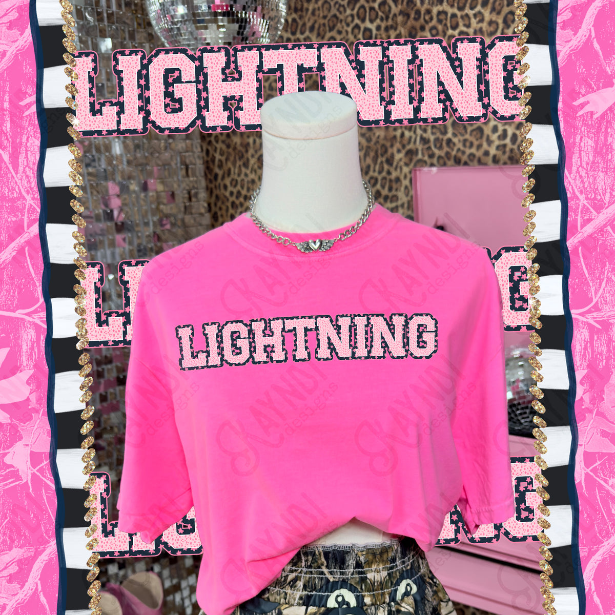 Varsity stars- Lightning (Kayndi) DTF Transfer