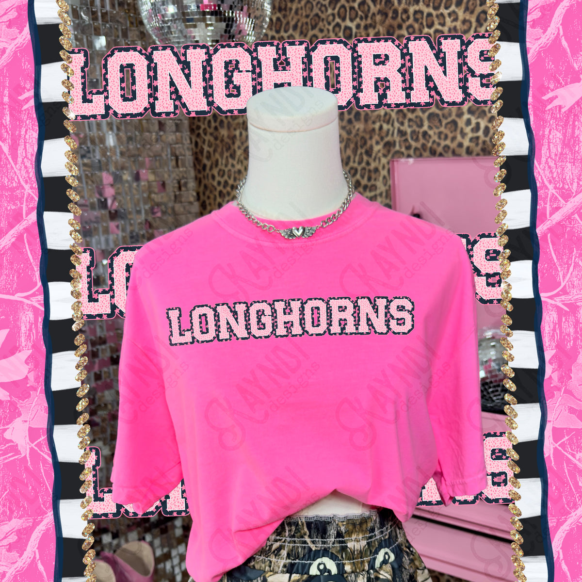Varsity stars- Longhorns (Kayndi) DTF Transfer