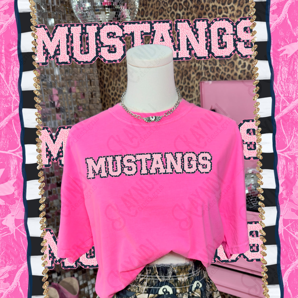 Varsity stars- Mustangs (Kayndi) DTF Transfer