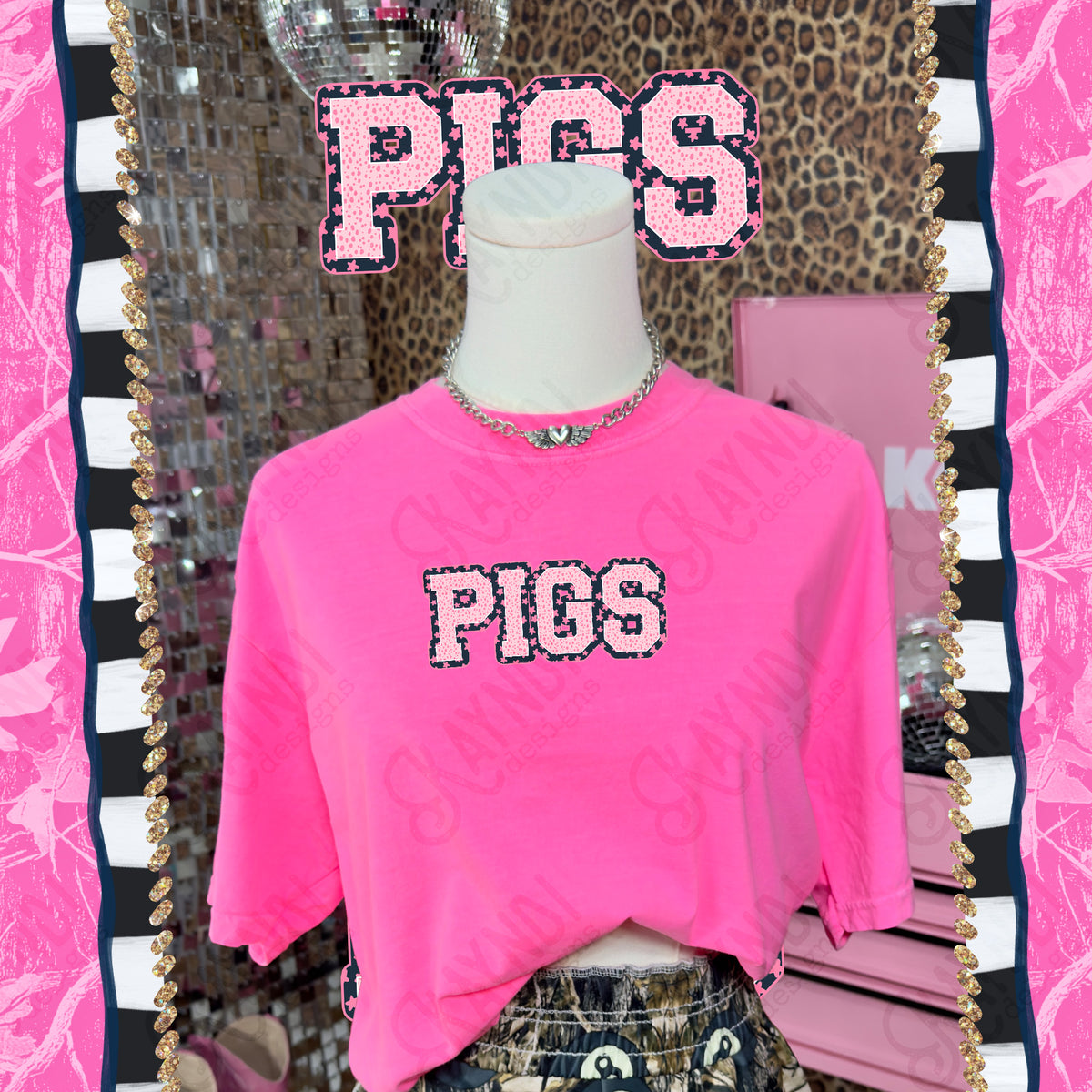 Varsity stars- Pigs (Kayndi) DTF Transfer