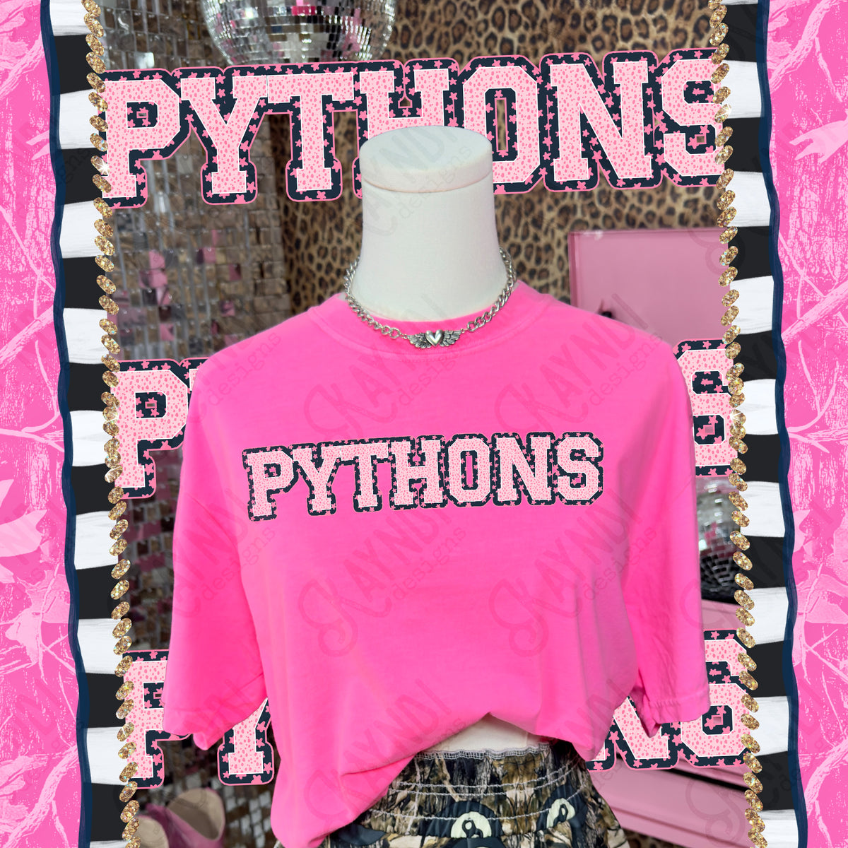 Varsity stars- pythons (Kayndi) DTF Transfer