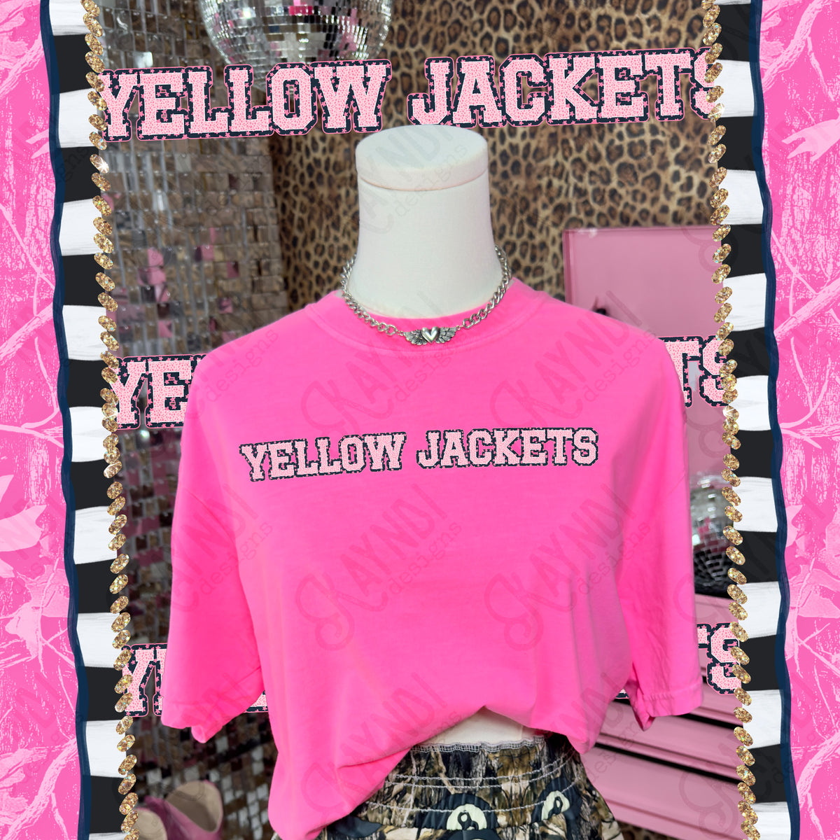 Varsity stars- yellow jackets (Kayndi) DTF Transfer