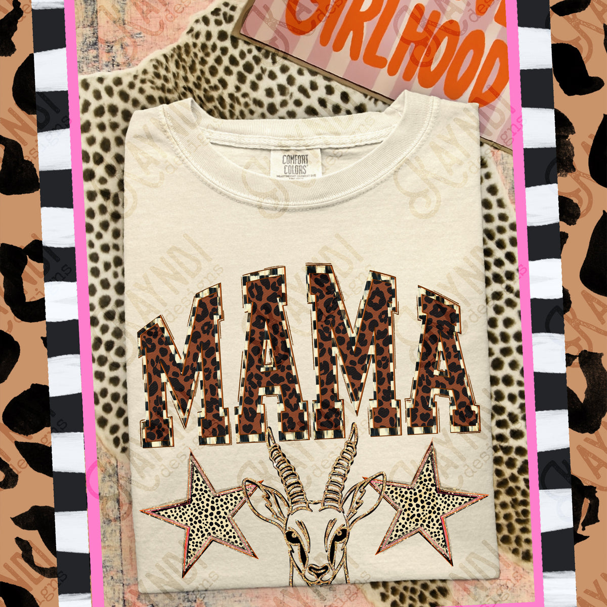 Mama Antelopes Mascot (Kayndi) DTF Transfer