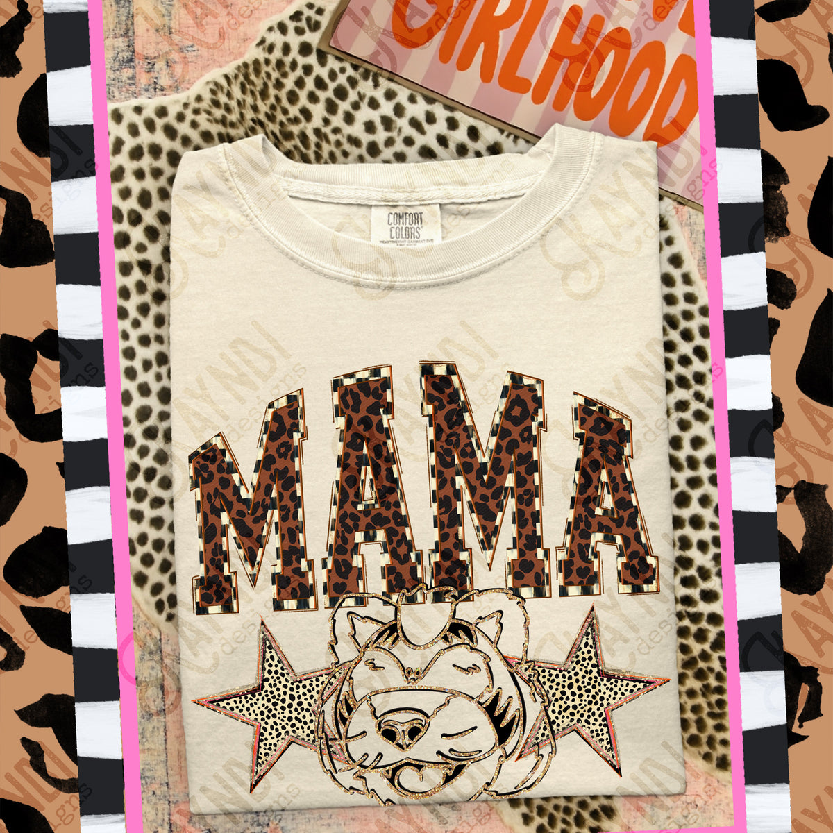 Mama Bengals Mascot (Kayndi) DTF Transfer